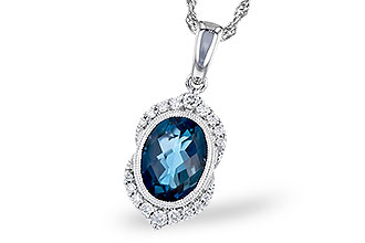 F291-08617: NECK 1.96 LONDON BLUE TOPAZ 2.10 TGW