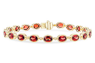 F291-93154: BRACELET 9.22 TW GARNET 9.26 TGW