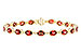 F291-93154: BRACELET 9.22 TW GARNET 9.26 TGW