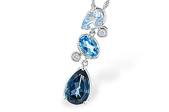 F291-94081: NECK 1.99 TW BLUE TOPAZ 2.02 TGW