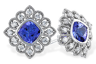 F291-94090: EARR 1.29 TW TANZANITE 1.55 TGW (5MM TANZ)