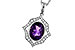 F291-97708: NECKLACE 1.52 AMETHYST 1.70 TGW (9x7 MM AMY)