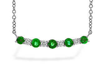 F291-98590: NECK .43 TW EMERALD .55 TGW