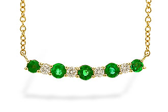 F291-98590: NECK .43 TW EMERALD .55 TGW