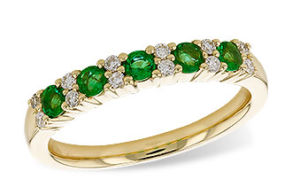 F291-98617: LDS WED RG .33 EMERALD .47 TGW