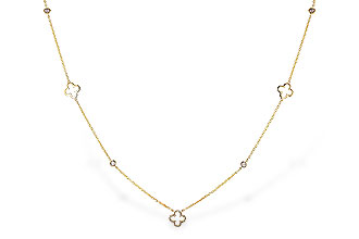 F292-84054: NECKLACE .20 TW (18")