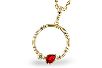 F292-84072: NECKLACE .24 RUBY .26 TGW