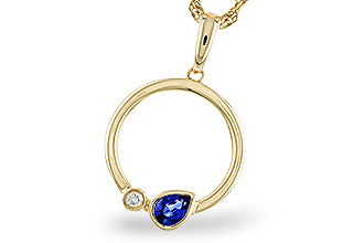 F292-84081: NECKLACE .26 SAPPHIRE .28 TGW