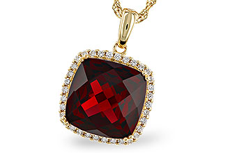 F292-84972: NECKLACE 9.26 GARNET 9.51 TGW (12MM CU)