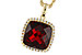 F292-84972: NECKLACE 9.26 GARNET 9.51 TGW (12MM CU)