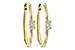 F292-85835: EARRINGS .47 TW OVAL DIAMONDS
