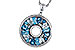 F292-85854: NECKLACE 1.67 BLUE TOPAZ 1.72 TGW