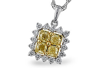 F292-85863: NECK .76 FANCY YELLOW DIAMONDS 1.09 TW