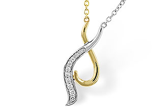 F292-86790: NECKLACE .10 TW (18")
