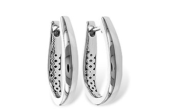 F292-87717: GOLD EARRINGS (17MM)