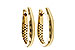 F292-87717: GOLD EARRINGS (17MM)