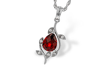 F292-88572: NECKLACE 1.34 GARNET 1.39 TGW (8X6MM GAR)