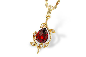 F292-88572: NECKLACE 1.34 GARNET 1.39 TGW (8X6MM GAR)