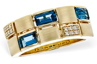 F292-88617: LDS RG .94 LONDON BLUE TOPAZ 1.00 TGW