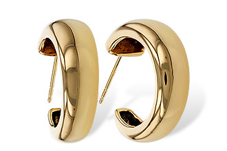 F292-89472: GOLD EARRINGS (20MM)