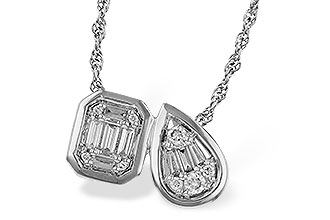 F292-89517: NECKLACE .17 BAG .25 TW