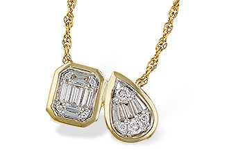 F292-89517: NECKLACE .17 BAG .25 TW