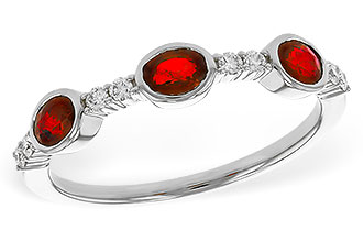 F292-90372: LDS WED RG .66 TW RUBY .78 TGW