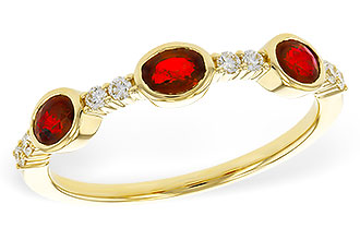 F292-90372: LDS WED RG .66 TW RUBY .78 TGW