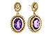 F292-90399: EARRINGS 1.98 AMETHYST 2.02 TGW (8x6MM AMY)