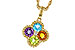 F292-90417: NECKLACE 1.26 SEMI-PREC (AMY,BT,CIT,PER) 1.29 TGW