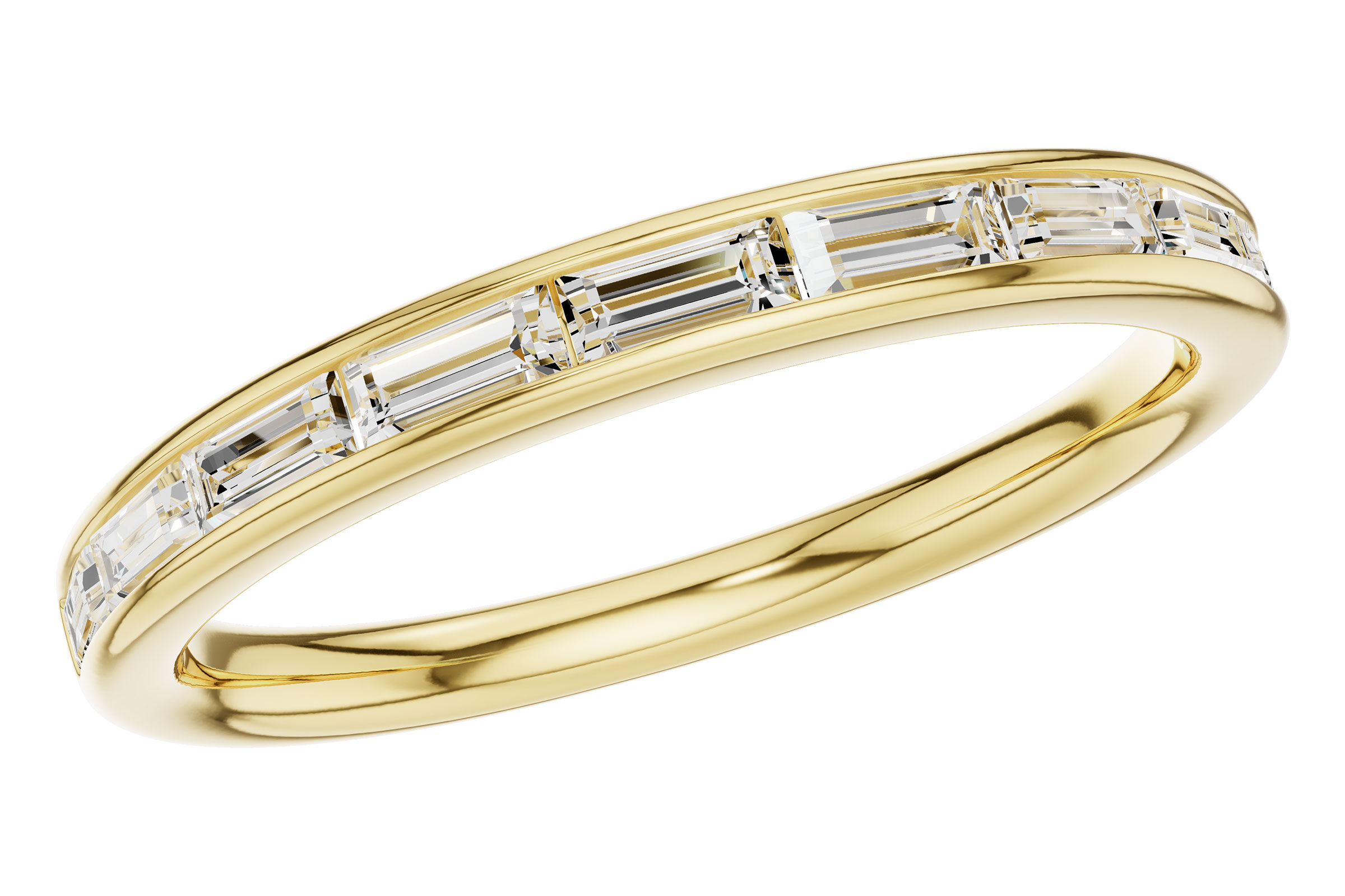 F293-73108: LDS DIA WED RG .44 TW BAGUETTES