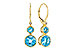 F293-73126: EARR 3.25 TW BLUE TOPAZ 3.27 TGW (4MM/7MM BT)