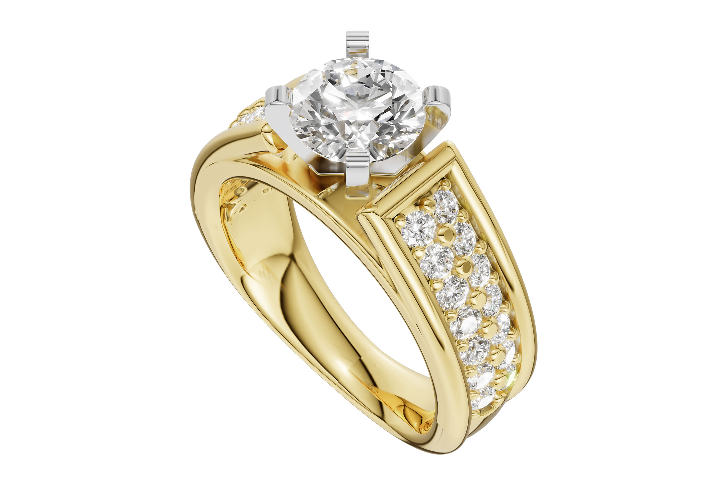 F293-74017: LDS SEMI DIA RG .70 TW