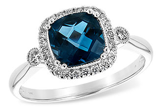 G207-37663: LDS RG 1.62 LONDON BLUE TOPAZ 1.78 TGW (7MM LBT)