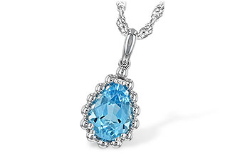 G207-40444: NECKLACE 1.55 CT BLUE TOPAZ