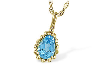 G207-40444: NECKLACE 1.55 CT BLUE TOPAZ
