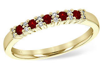 G208-28635: LDS WED RG .22 RUBY .29 TGW