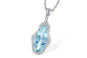 G208-33126: NECK 3.97 AQUAMARINE 4.20 TGW