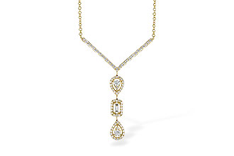 G291-04035: NECK .04 BAGUETTE .50 TW (18")