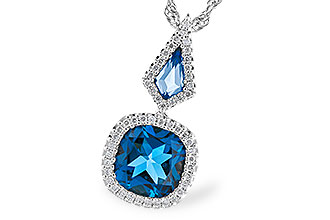 G291-94926: NECK 2.24 TW LONDON BLUE TOPAZ 2.40 TGW