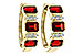 G292-84063: EARRING 1.50 TW GARNET 1.61 TGW