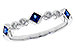 G292-86735: LDS WED RG .25 SAPPHIRE .30 TGW