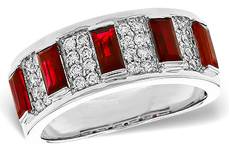 G292-86817: LDS WED RG 1.40 TW RUBY 1.69 TGW