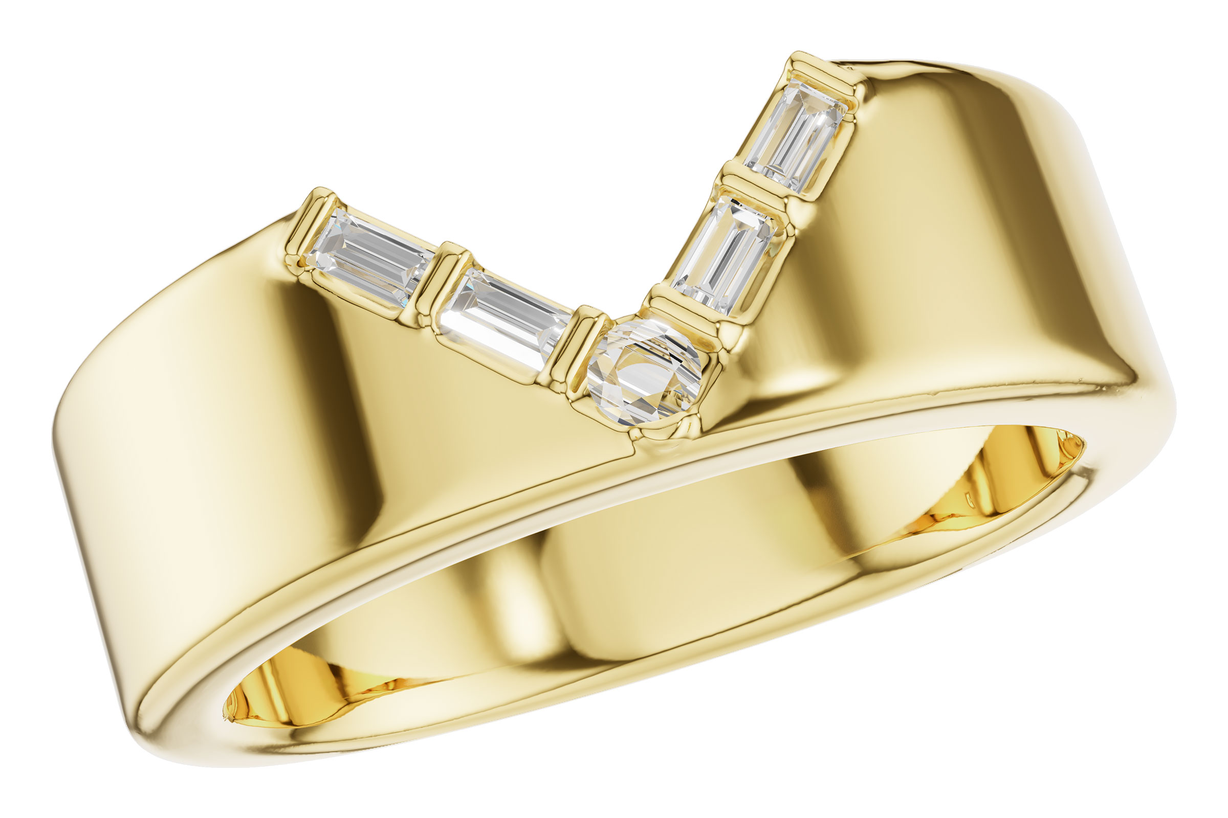 G293-74035: LDS DIA WED RG .07 BAGUETTE .11 TW