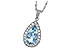 H023-81353: NECKLACE 2.20 AQUA 2.55 TGW