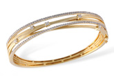 H203-73135: BANGLE BRACELET .91 TW