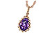 H207-40435: NECKLACE 1.06 CT AMETHYST