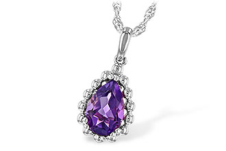 H207-40435: NECKLACE 1.06 CT AMETHYST