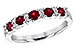 H208-28635: LDS WED RG .66 RUBY .83 TGW