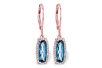 H208-33126: EARR 2.10 LONDON BLUE TOPAZ 2.28 TGW